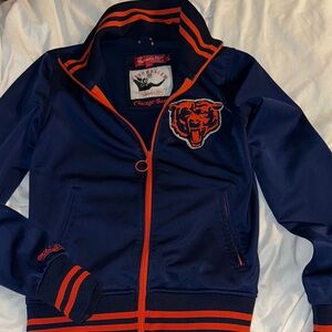Mitchell & Ness Navy and Orange Chicago Bears Kids Jacket